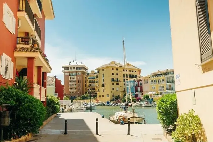 Framed Print : Colorful houses, buildings and yachts in Port Saplaya, Valencia's Little Venice. High quality photo Framed Print : Colorful houses, buildings and yachts in Port Saplaya, Valencia's Little Venice. High quality photo