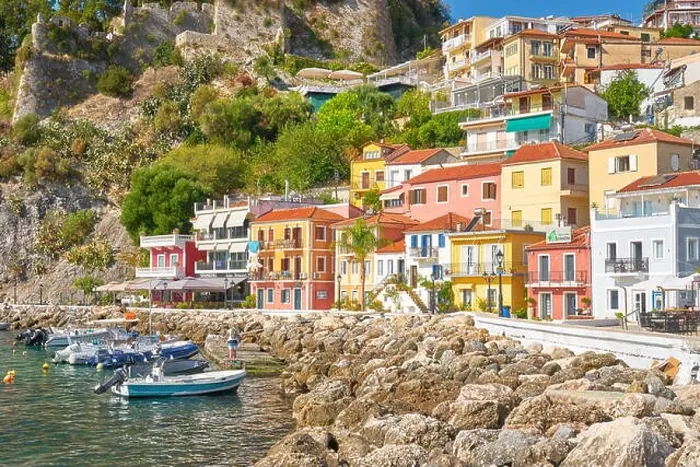 Framed Print : Colorful houses at Parga resort, Greece Framed Print : Colorful houses at Parga resort, Greece