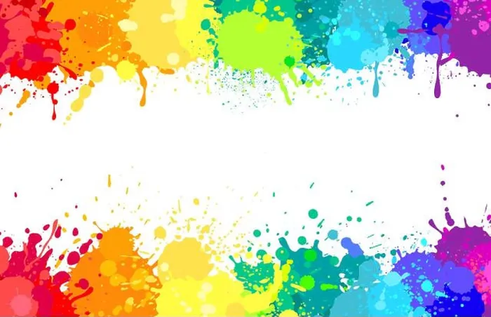 Framed Print : Colorful paint splatter background Framed Print : Colorful paint splatter background