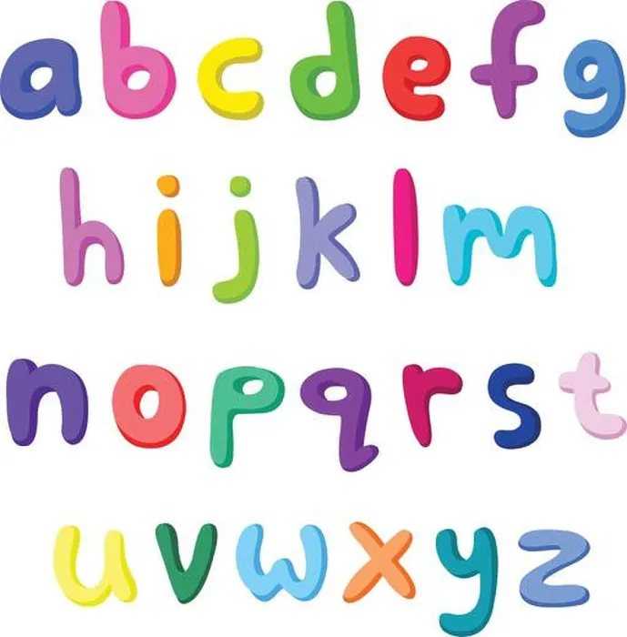Framed Print : Colorful small letters set Framed Print : Colorful small letters set