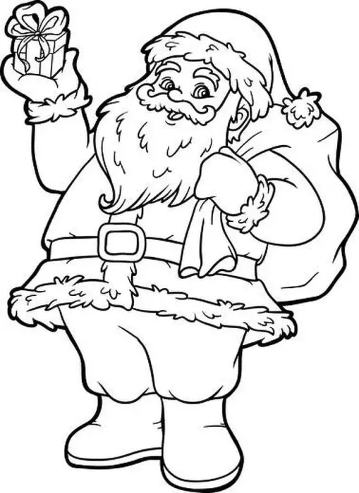 Framed Print : Coloring book for children, Santa Claus Framed Print : Coloring book for children, Santa Claus