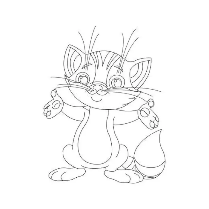 Framed Print : Coloring page outline of cute cat Animal Coloring page cartoon vector illustration Framed Print : Coloring page outline of cute cat Animal Coloring page cartoon vector illustration