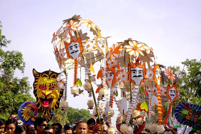 Framed Print : A colourful and festive procession celebrating Pahela Baishakh Framed Print : A colourful and festive procession celebrating Pahela Baishakh