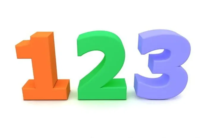 Framed Print : Colourful Numbers 123 Framed Print : Colourful Numbers 123
