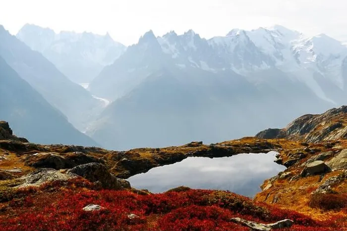 Framed Print : Colourful sunset on Chesery lake (Lac De Cheserys) in France Alps. Monte Bianco mountain range on background. Chamonix, Graian Alps Framed Print : Colourful sunset on Chesery lake (Lac De Cheserys) in France Alps. Monte Bianco mountain range on background. Chamonix, Graian Alps