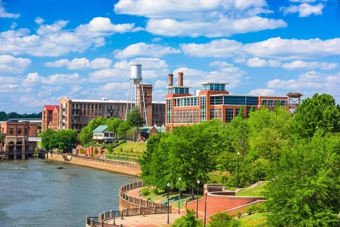 Framed Print : Columbus, Georgia, USA downtown skyline Framed Print : Columbus, Georgia, USA downtown skyline