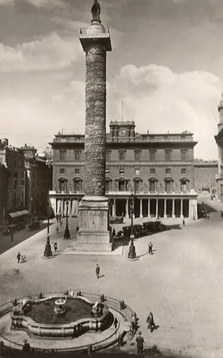 Framed Print : Column at Colonna Square. Rome. 1930 Framed Print : Column at Colonna Square. Rome. 1930