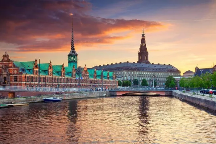 Framed Print : Copenhagen. Image of Copenhagen, Denmark during beautiful sunset Framed Print : Copenhagen. Image of Copenhagen, Denmark during beautiful sunset
