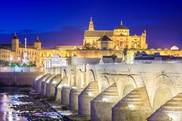 Framed Print : Cordoba, Spain at the Roman Bridge and Mosque-Cathedral on the Guadalquivir River Framed Print : Cordoba, Spain at the Roman Bridge and Mosque-Cathedral on the Guadalquivir River