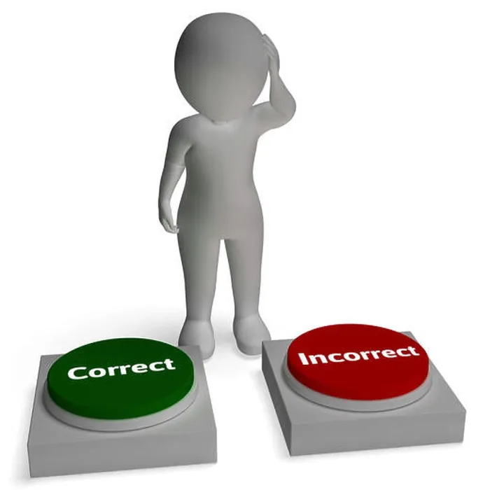 Framed Print : Correct Incorrect Buttons Shows Right Or Wrong Framed Print : Correct Incorrect Buttons Shows Right Or Wrong