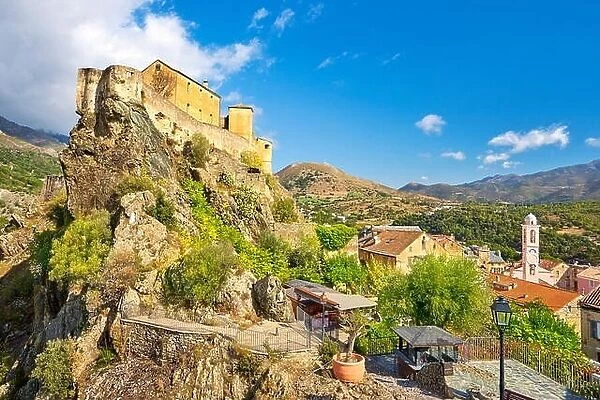 Corte, the Citadel in the Old Town, Corsica Island, France