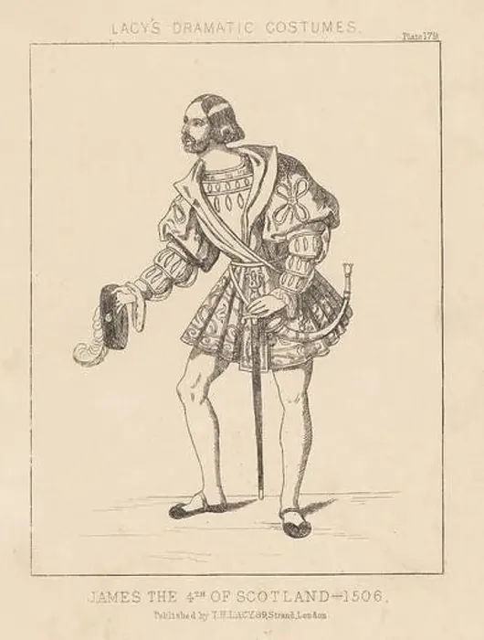 Framed Print : Costume of King James IV of Scotland 1506 Framed Print : Costume of King James IV of Scotland 1506