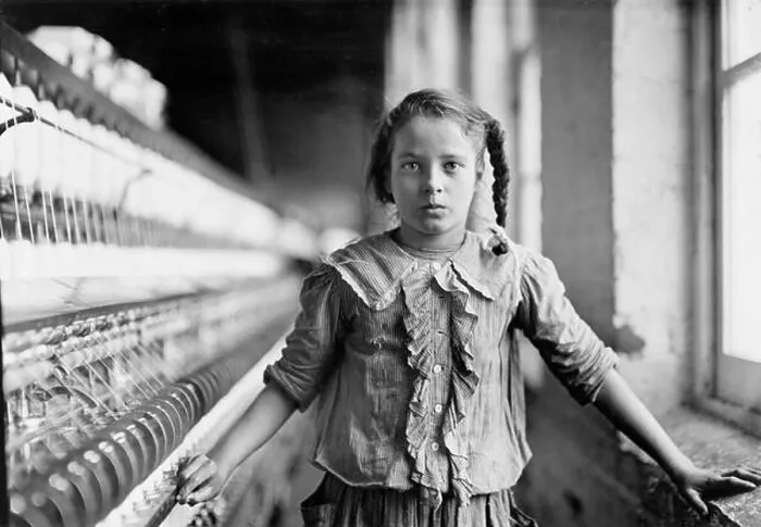 Framed Print : Cotton-Mill Worker, North Carolina by Lewis Hine (1874-1940) Framed Print : Cotton-Mill Worker, North Carolina by Lewis Hine (1874-1940)