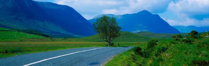 Framed Print : County Mayo, Ireland, road From Westport to Leenane Framed Print : County Mayo, Ireland, road From Westport to Leenane