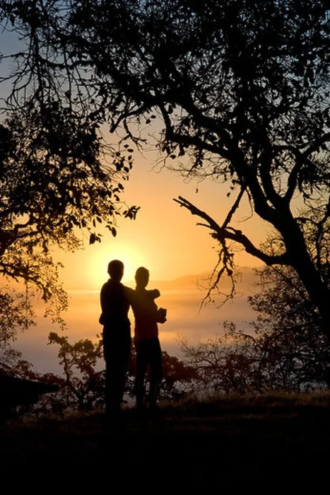 Framed Print : Couple enjoying the scenery in Mendocino County, California Framed Print : Couple enjoying the scenery in Mendocino County, California
