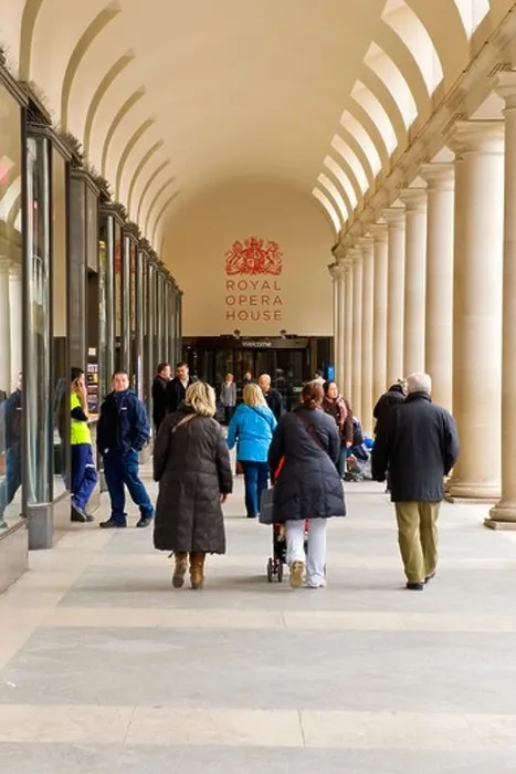 Framed Print : Covent Garden, arcade leading to back entrance Royal Opera House shops stores tourists Framed Print : Covent Garden, arcade leading to back entrance Royal Opera House shops stores tourists