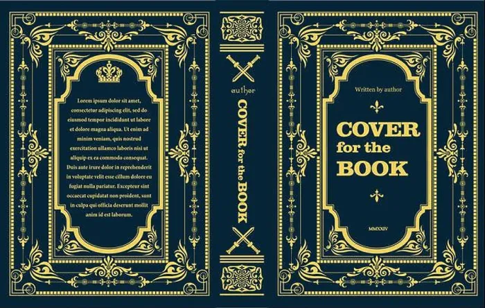 Framed Print : Cover book for medieval novel. Old retro ornament frames Framed Print : Cover book for medieval novel. Old retro ornament frames