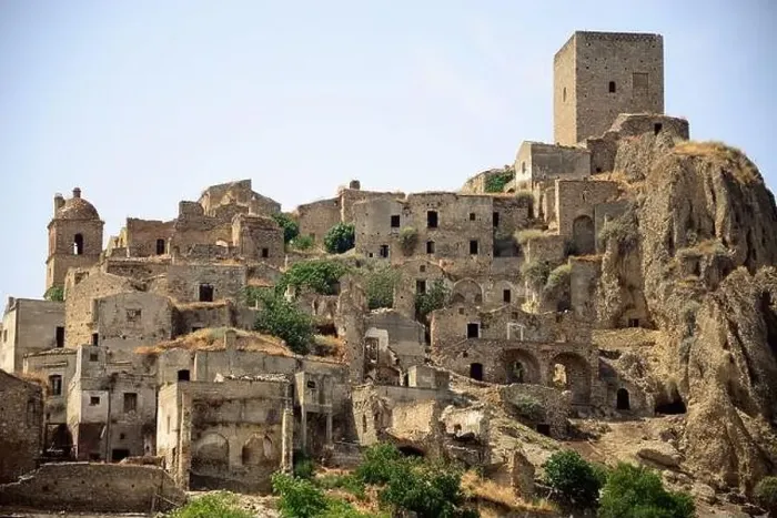 Framed Print : Craco, from a ghost town to a film set in the Basilicata region Framed Print : Craco, from a ghost town to a film set in the Basilicata region