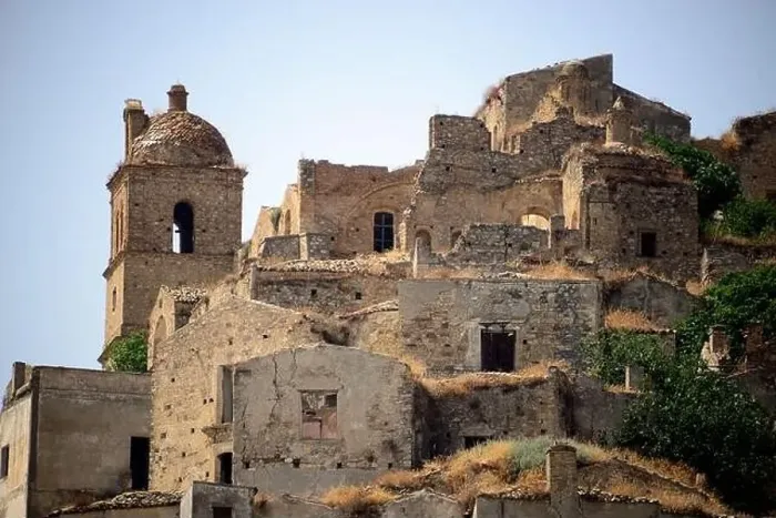Framed Print : Craco, from a ghost town to a film set in the Basilicata region Framed Print : Craco, from a ghost town to a film set in the Basilicata region