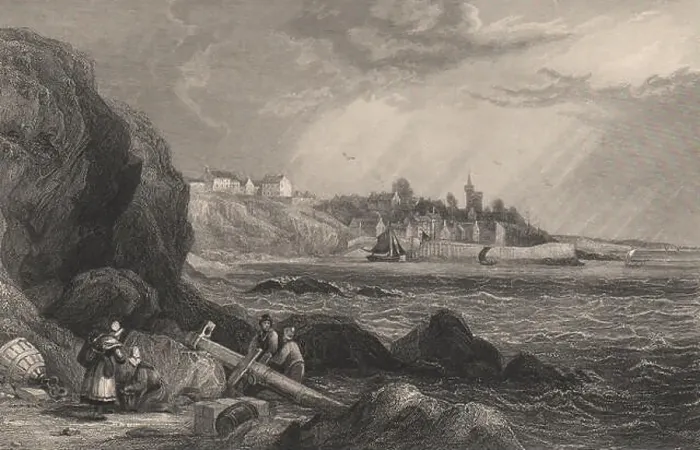 Framed Print : Crail, Fife, Scotland. STEWART 1868 old antique vintage print picture Framed Print : Crail, Fife, Scotland. STEWART 1868 old antique vintage print picture