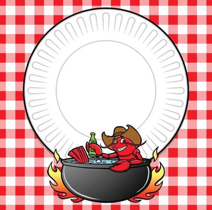 Framed Print : Crawfish Boil Invite- An Illustration of a Crawfish Boil Invite Framed Print : Crawfish Boil Invite- An Illustration of a Crawfish Boil Invite