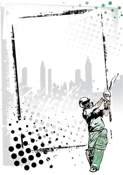 Framed Print : cricket poster background Framed Print : cricket poster background