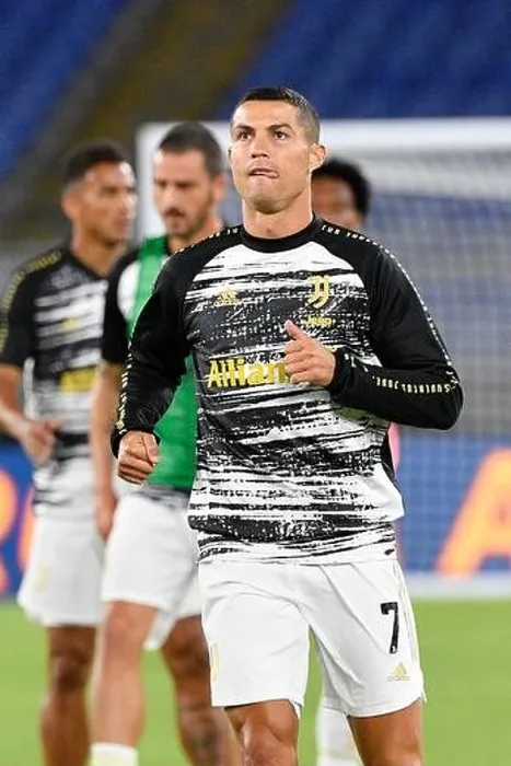 Framed Print : Cristiano Rolando of Juventus seen in action during the Italian Football Championship League A 2020 / 2021 match between AS Roma vs FC Juventus Framed Print : Cristiano Rolando of Juventus seen in action during the Italian Football Championship League A 2020 / 2021 match between AS Roma vs FC Juventus