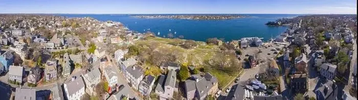 Framed Print : Crocker Park at Marblehead harbor and town center aerial view panorama, Marblehead, Massachusetts MA, USA Framed Print : Crocker Park at Marblehead harbor and town center aerial view panorama, Marblehead, Massachusetts MA, USA