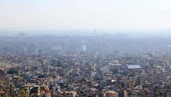 Framed Print : crowded house in kathmandu skyline Framed Print : crowded house in kathmandu skyline