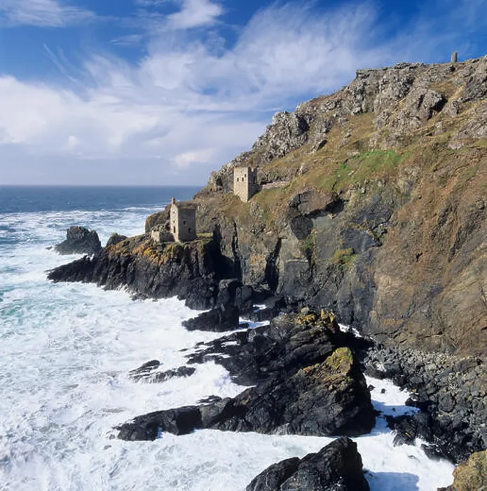 Framed Print : Crowns Engine houses of the Botallack Mine, near St Just, Cornwall, England, United Kingdom, Europe Framed Print : Crowns Engine houses of the Botallack Mine, near St Just, Cornwall, England, United Kingdom, Europe