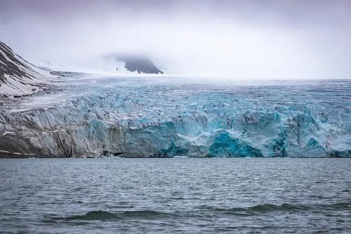 Framed Print : cruising in the Arctic in the Magdalensfjord on Svalbard along a glacier Framed Print : cruising in the Arctic in the Magdalensfjord on Svalbard along a glacier
