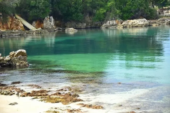 Framed Print : Crystal clear waters with sandy beaches and secluded bays Framed Print : Crystal clear waters with sandy beaches and secluded bays