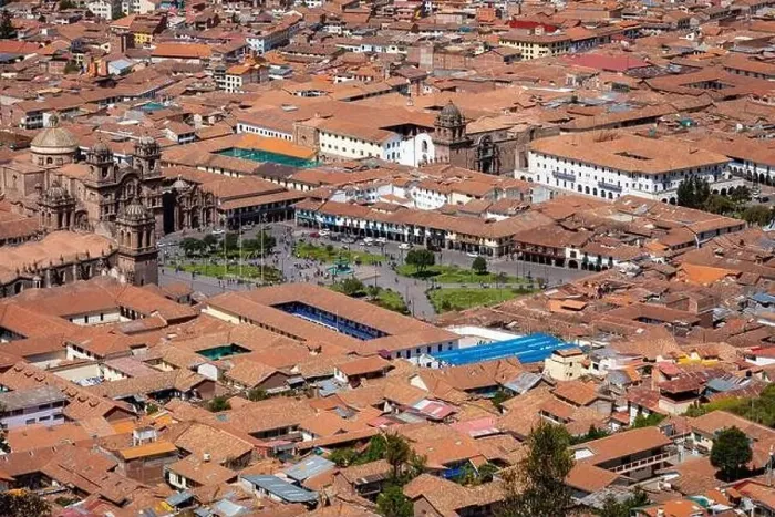 Framed Print : Cusco, View of the centre of Cusco city with the Cathedral, Peru. South America Framed Print : Cusco, View of the centre of Cusco city with the Cathedral, Peru. South America