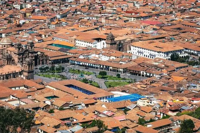 Framed Print : Cusco, View of the centre of Cusco city with the Cathedral, Peru. South America Framed Print : Cusco, View of the centre of Cusco city with the Cathedral, Peru. South America