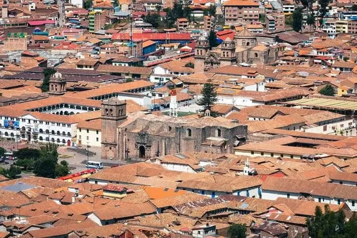 Framed Print : Cusco, View of the centre of Cusco city with the Cathedral, Peru. South America Framed Print : Cusco, View of the centre of Cusco city with the Cathedral, Peru. South America