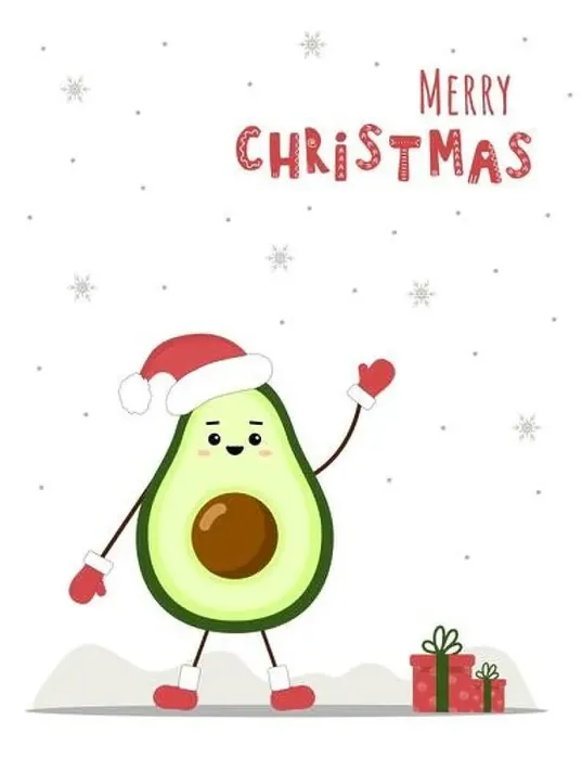 Framed Print : Cute christmas avocado in santa hat. New year postcard. Season greetings Framed Print : Cute christmas avocado in santa hat. New year postcard. Season greetings