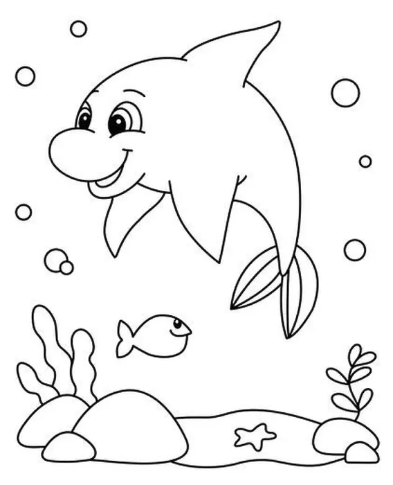 Framed Print : Cute Dolphin Coloring Page. Ocean Animals Coloring Book For Kids. Under The Sea Vector Illustration. Underwater Cartoon Framed Print : Cute Dolphin Coloring Page. Ocean Animals Coloring Book For Kids. Under The Sea Vector Illustration. Underwater Cartoon