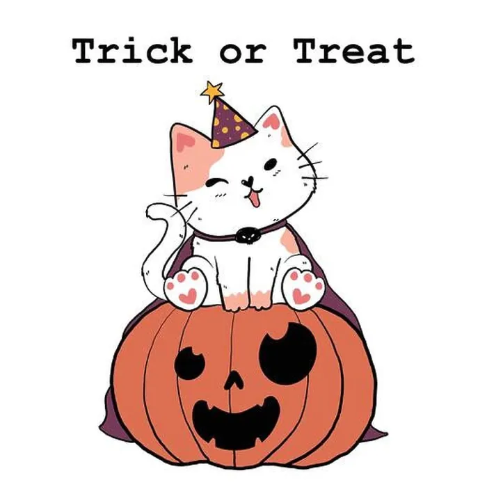 Framed Print : cute doodle white fat cat in purple witch hat and cape sit on an orange Autumn pumpkin leaf fall Framed Print : cute doodle white fat cat in purple witch hat and cape sit on an orange Autumn pumpkin leaf fall