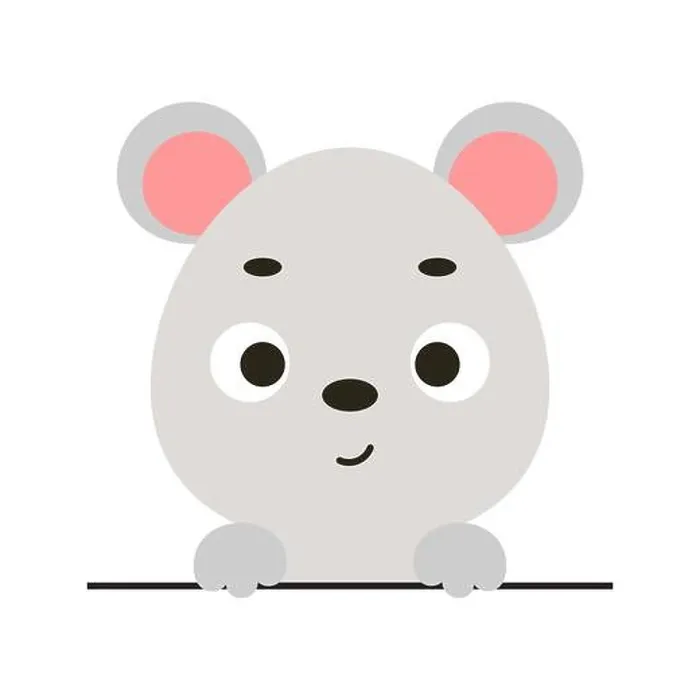 Framed Print : Cute little mouse head with closed eyes Framed Print : Cute little mouse head with closed eyes