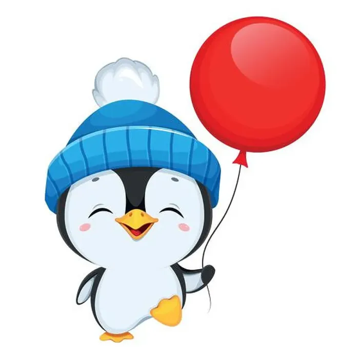 Framed Print : Cute little penguin cartoon character Framed Print : Cute little penguin cartoon character