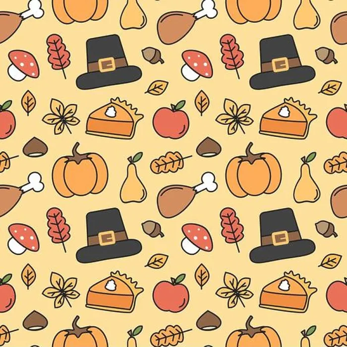 Framed Print : cute lovely holiday seamless vector pattern background illustration with thanksgiving elements Framed Print : cute lovely holiday seamless vector pattern background illustration with thanksgiving elements
