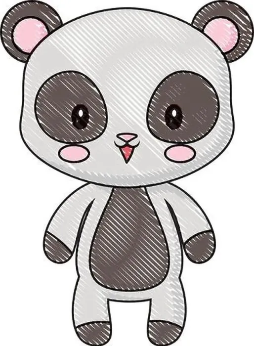 Framed Print : cute panda animal baby drawing cartoon vector illustration Framed Print : cute panda animal baby drawing cartoon vector illustration