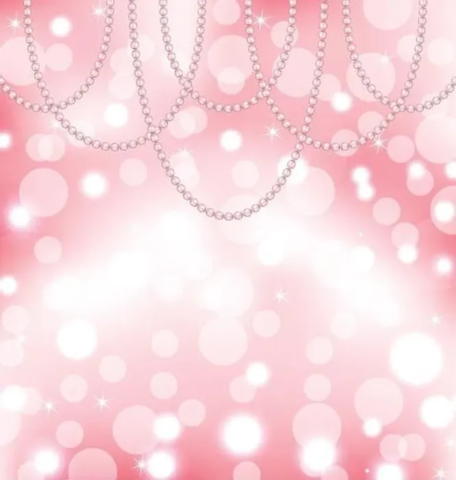 Framed Print : Cute pink background with pearls Framed Print : Cute pink background with pearls