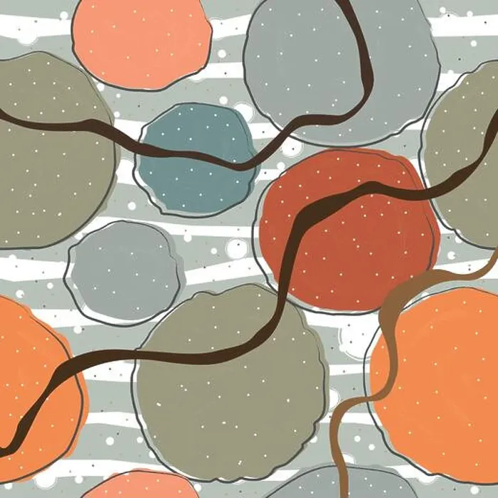 Framed Print : Cute Scandinavian Terracotta Pattern in modern colours Framed Print : Cute Scandinavian Terracotta Pattern in modern colours