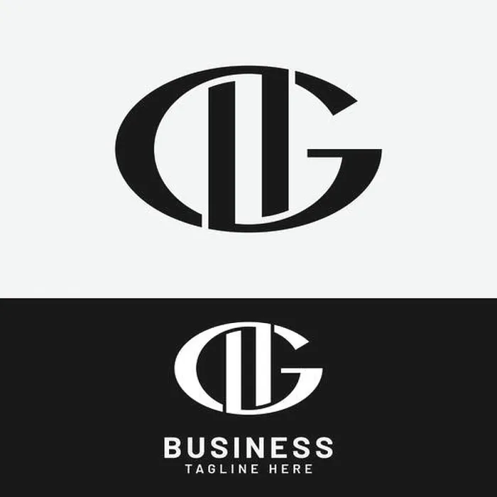 Framed Print : D G DG GD Letter Monogram Initial Logo Design Template Framed Print : D G DG GD Letter Monogram Initial Logo Design Template