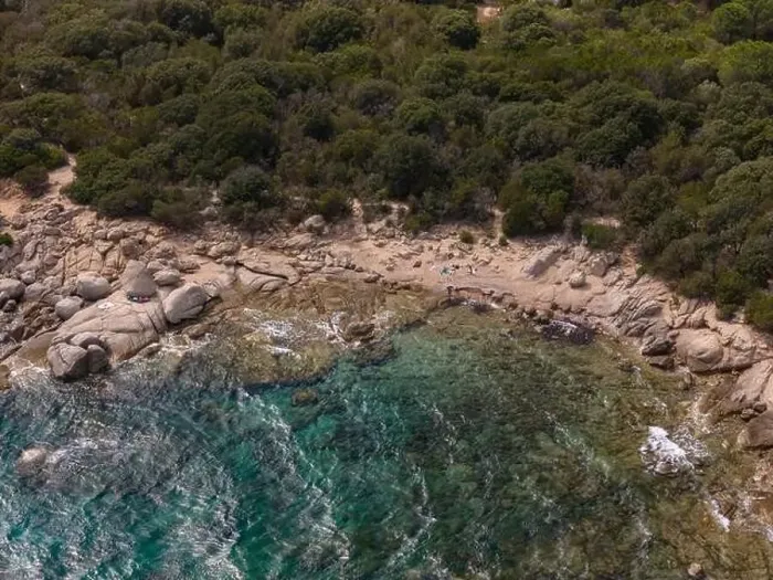 Framed Print : Da Mare By Sea Lounge in Porto-Vecchio and surrounding beach aerial view, Corsica France Framed Print : Da Mare By Sea Lounge in Porto-Vecchio and surrounding beach aerial view, Corsica France