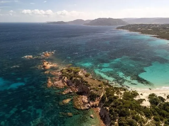 Framed Print : Da Mare By Sea Lounge in Porto-Vecchio and surrounding beach aerial view, Corsica France Framed Print : Da Mare By Sea Lounge in Porto-Vecchio and surrounding beach aerial view, Corsica France