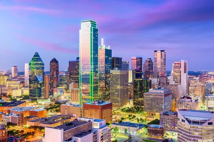 Framed Print : Dallas, Texas, USA city skyline Framed Print : Dallas, Texas, USA city skyline