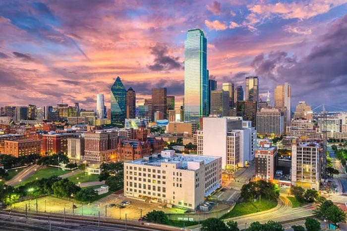 Framed Print : Dallas, Texas, USA downtown city skyline Framed Print : Dallas, Texas, USA downtown city skyline