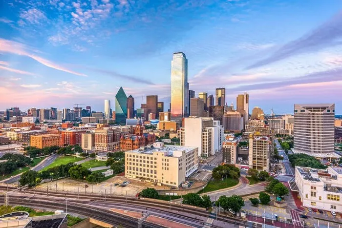Framed Print : Dallas, Texas, USA downtown city skyline Framed Print : Dallas, Texas, USA downtown city skyline
